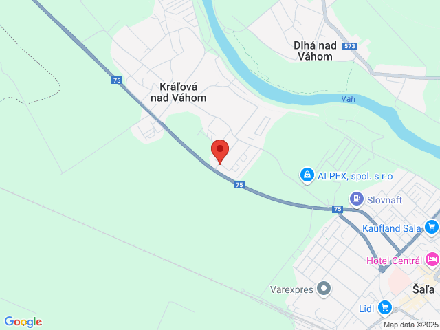 Google map: Kráľová nad Váhom 702