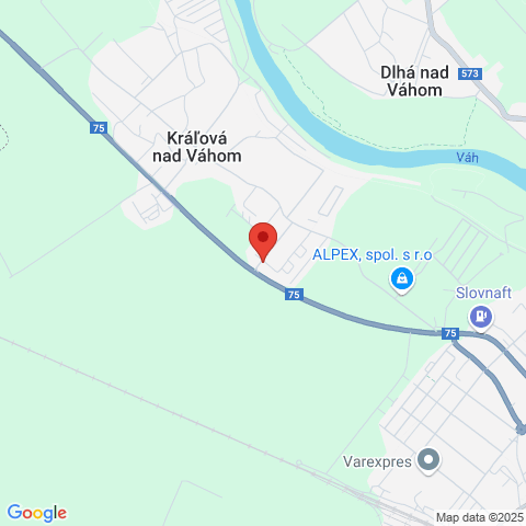 Google map: Kráľová nad Váhom 702
